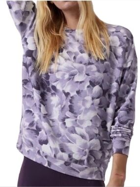 Athleta Studio to Street floral crewneck sweatshirt